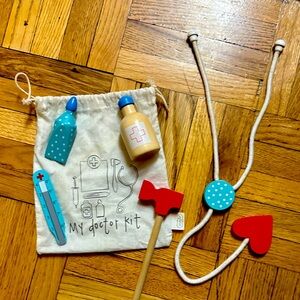 Wooden Kids Doctor Kit Toy Set